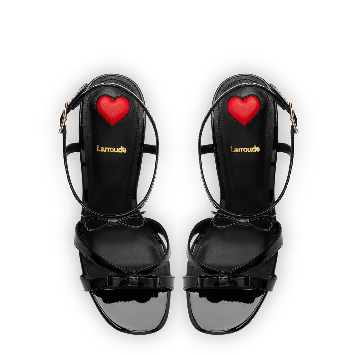Brooks Sandal In Black Patent Leather