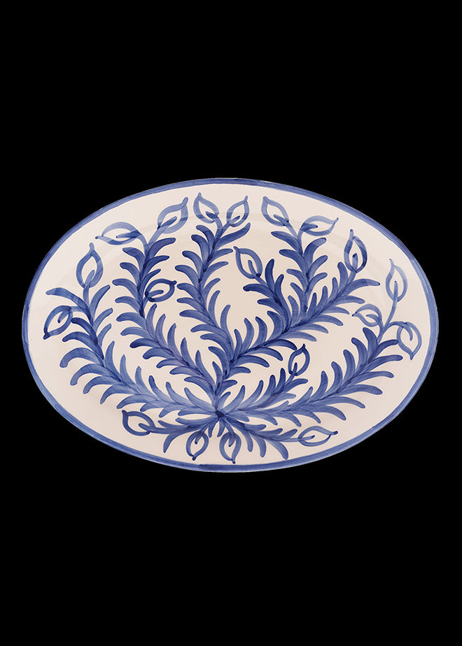 Large Blue Vina Platter
