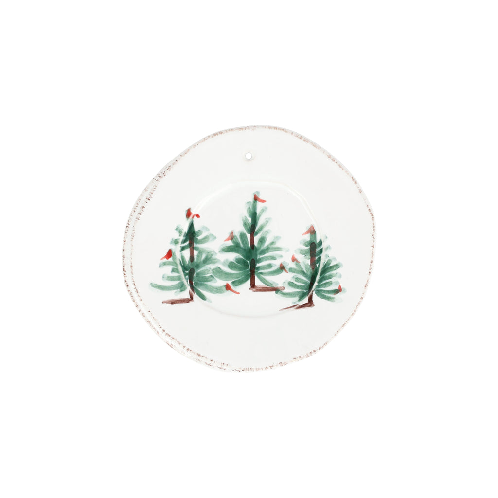 Lastra Holiday Round Ornament in Green