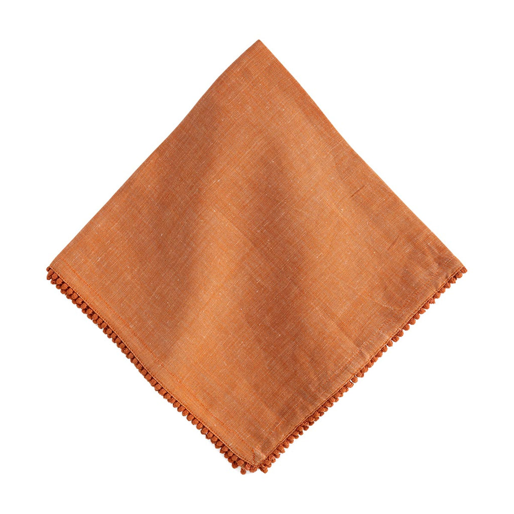 Berry Trim Napkin in Persimmon