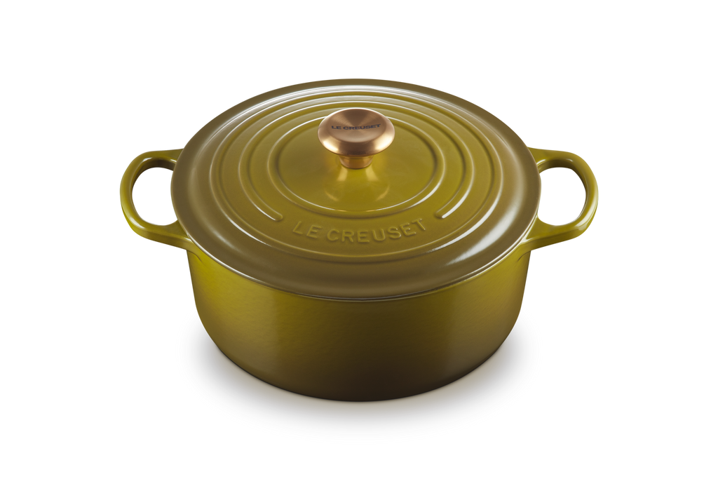 Signature Round Dutch Oven in Olive 5.5 qt.