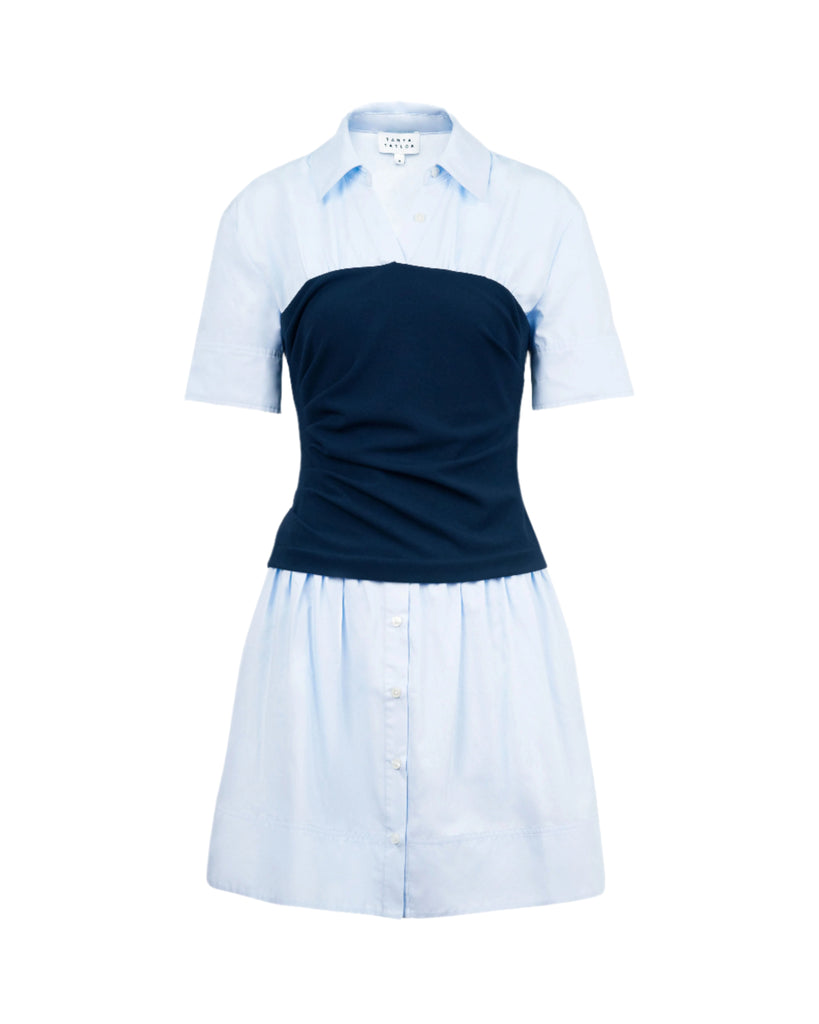 Leanne Dress in Oxford Blue & Maritime Blue