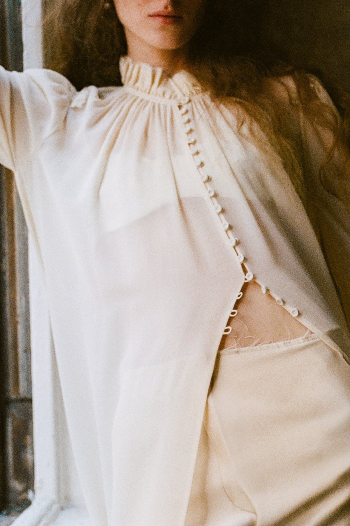 Delaney Blouse in Washed Chiffon