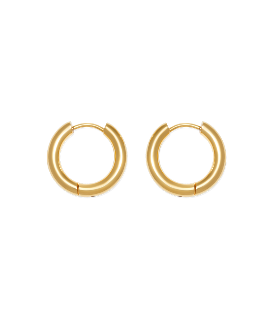 Huggie Hoops in Gold