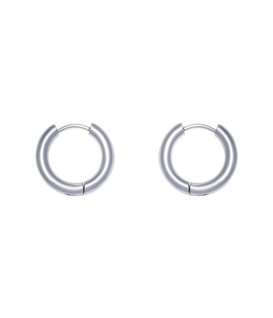 Huggie Hoops in Silver