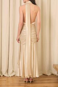 Lila Midi Dress in Lurex