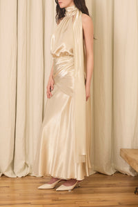 Lila Midi Dress in Lurex