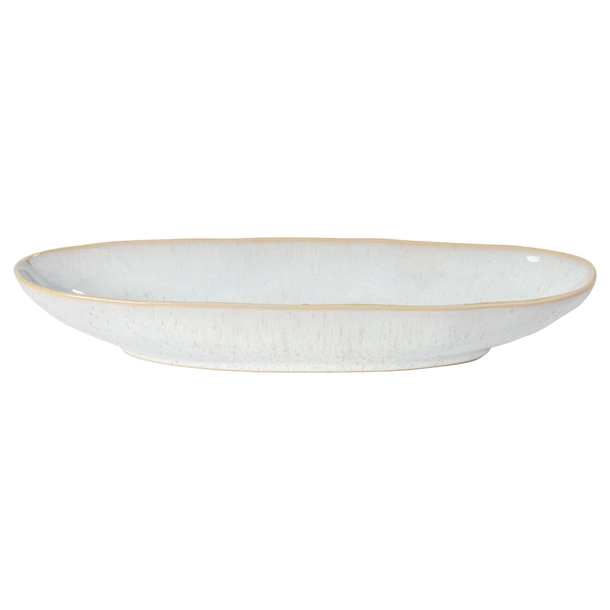 Eivissa Collection Oval Platter  13" in Sand Beige