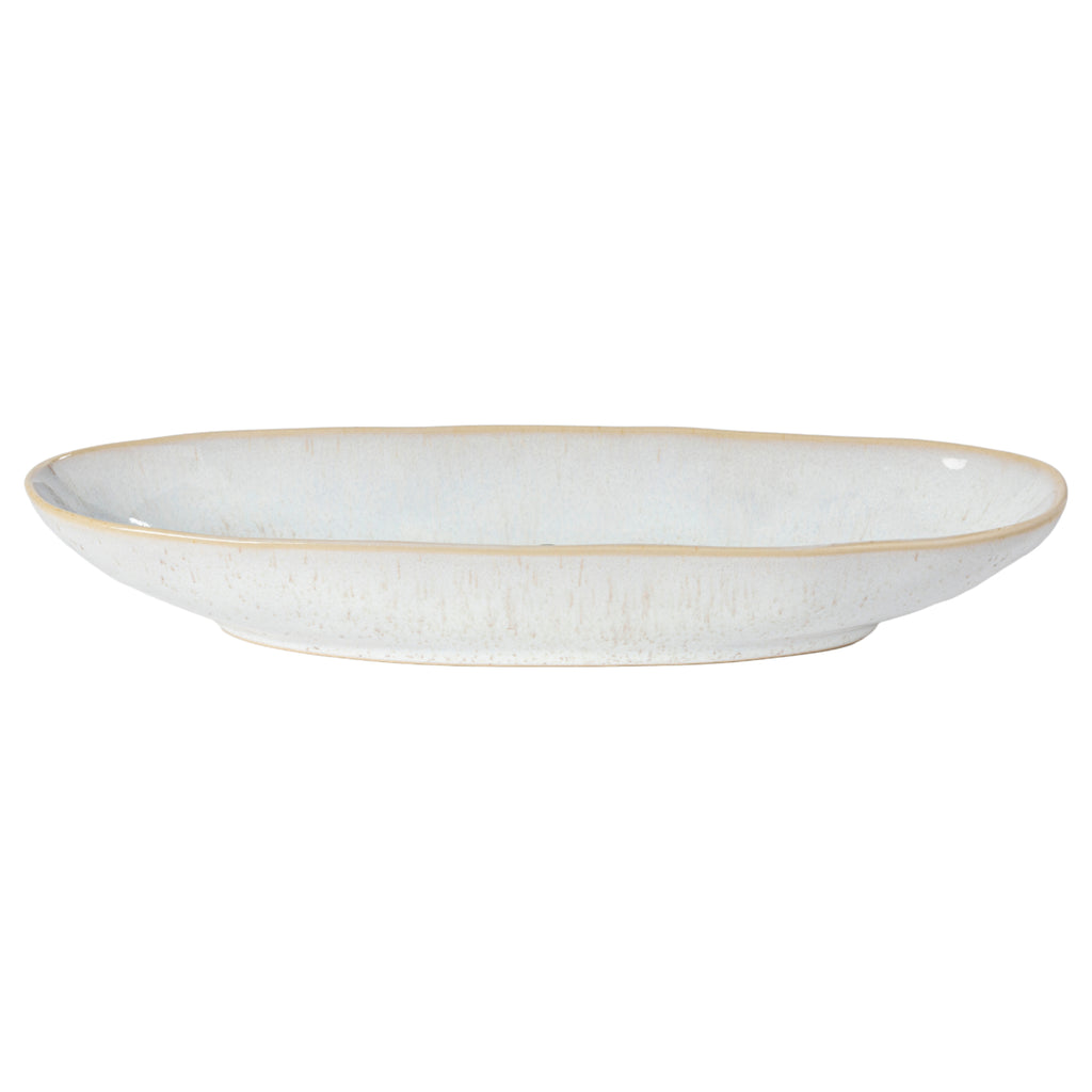 Eivissa Collection Oval Platter 13" in Sand Beige