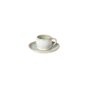 Eivissa Collection Coffee Cups & Saucers in Sea Blue, Set of 6