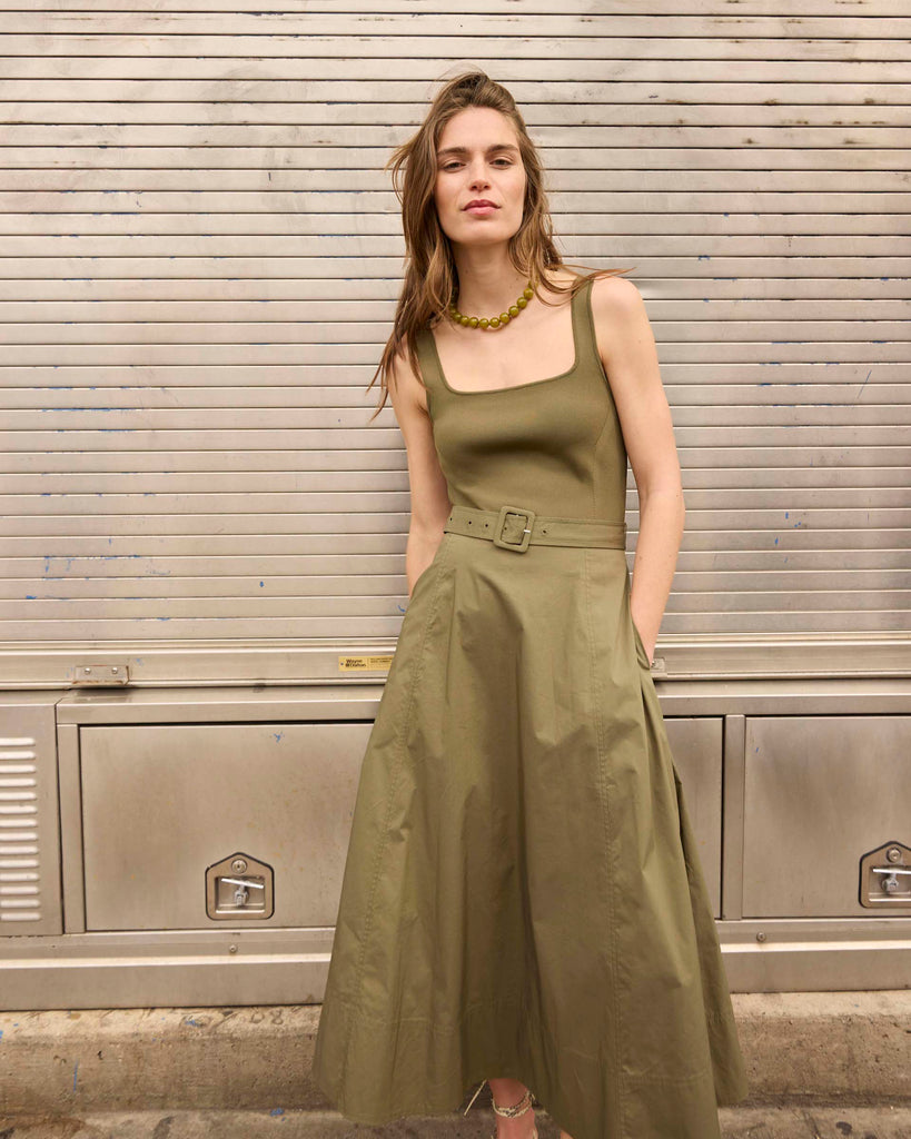 Carmen Dress in Fern
