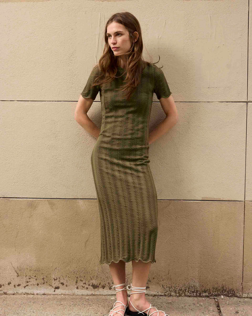 Leighton Dress in Fern