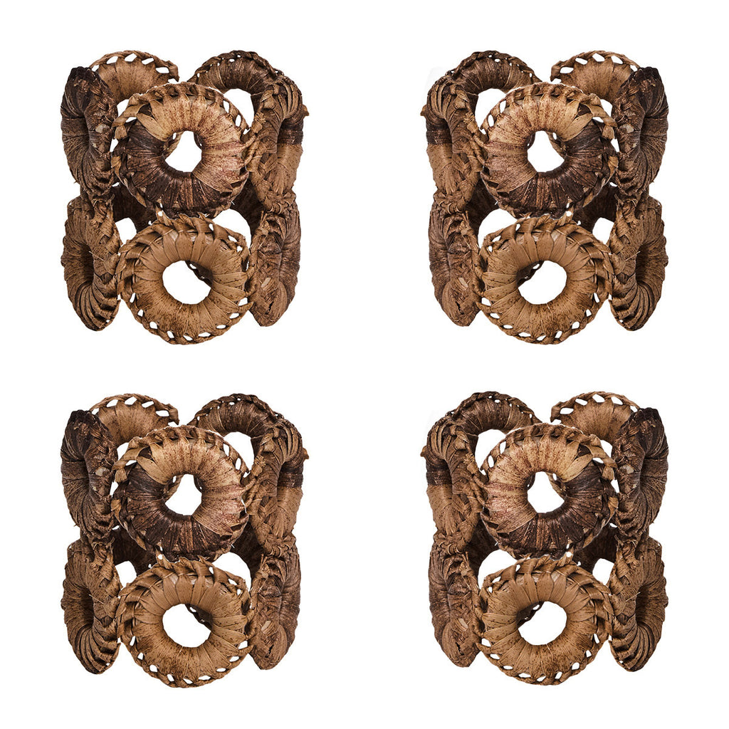 Rustic Ring Napkin Ring in Natural, Set of 4