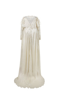 Luca Pleated Satin Silk Wedding Dress