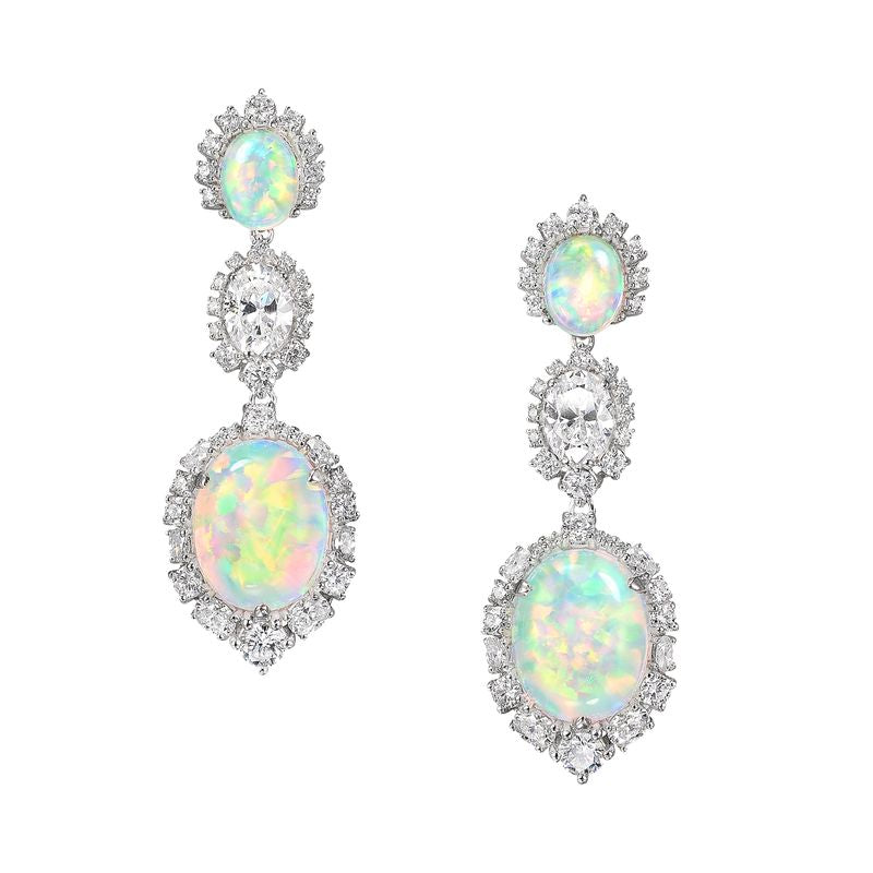 Sky Opal Drop Earrings