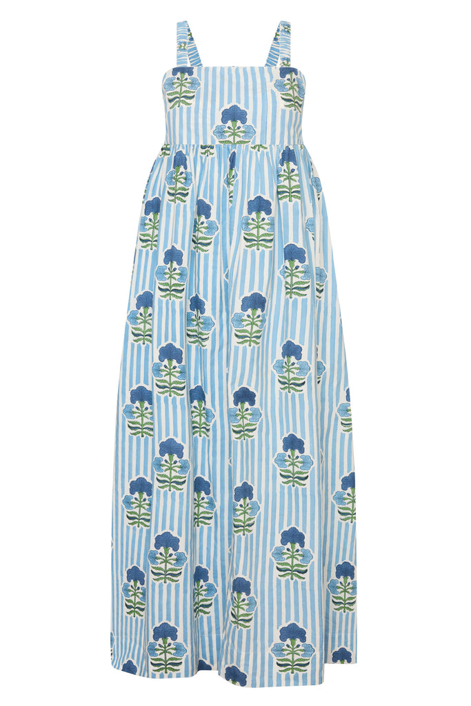 Laguna Sun Dress in Blue & Green