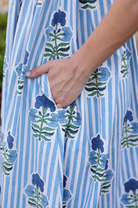Laguna Sun Dress in Blue & Green