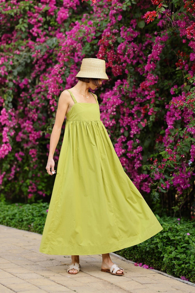 Laguna Sun Dress in Sweet Lime