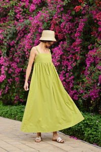 Laguna Sun Dress in Sweet Lime