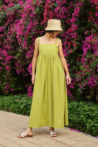 Laguna Sun Dress in Sweet Lime