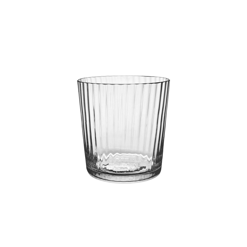 Lando Rocks Glass, Pleat Set of 2