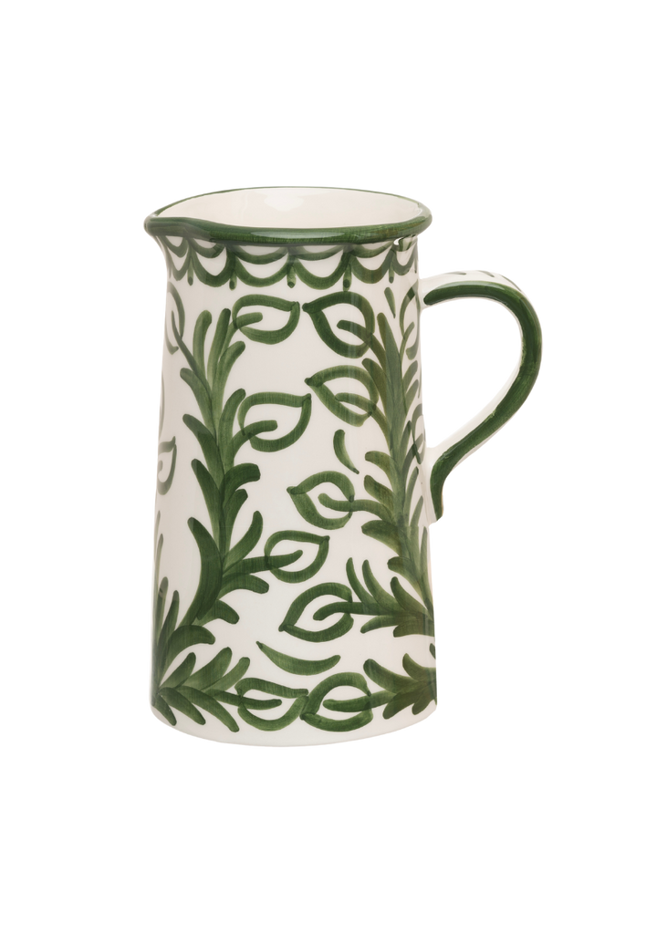 Late Afternoon Large Green Vina Jug