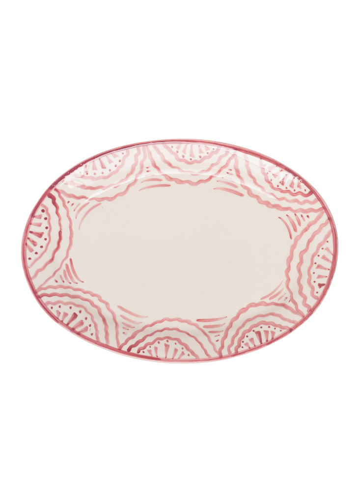 Late Afternoon Large Pink Platter