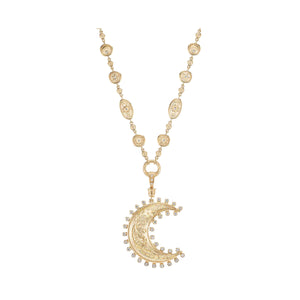 Large Southwestern Moon & Sun Necklace