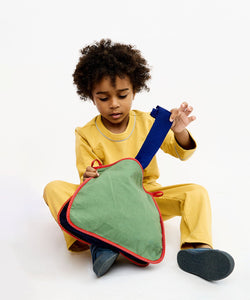 Large Zip Bag in Cool Color Block