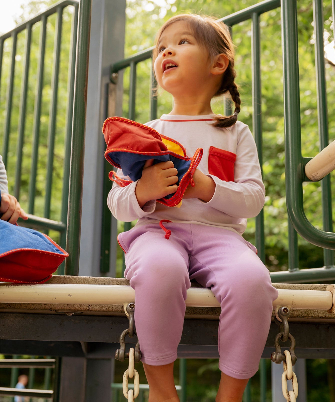 Large Zip Bag in Primary Color Block