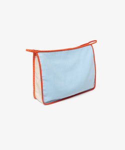 Large Zip Bag in Warm Color Block