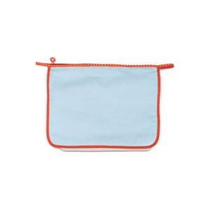 Large Zip Bag in Warm Color Block