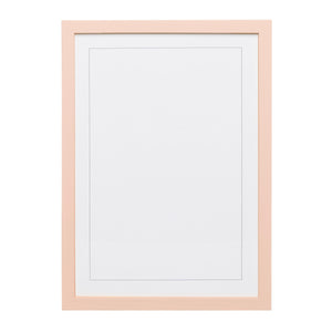 Plaster Pink Wood Picture Frame