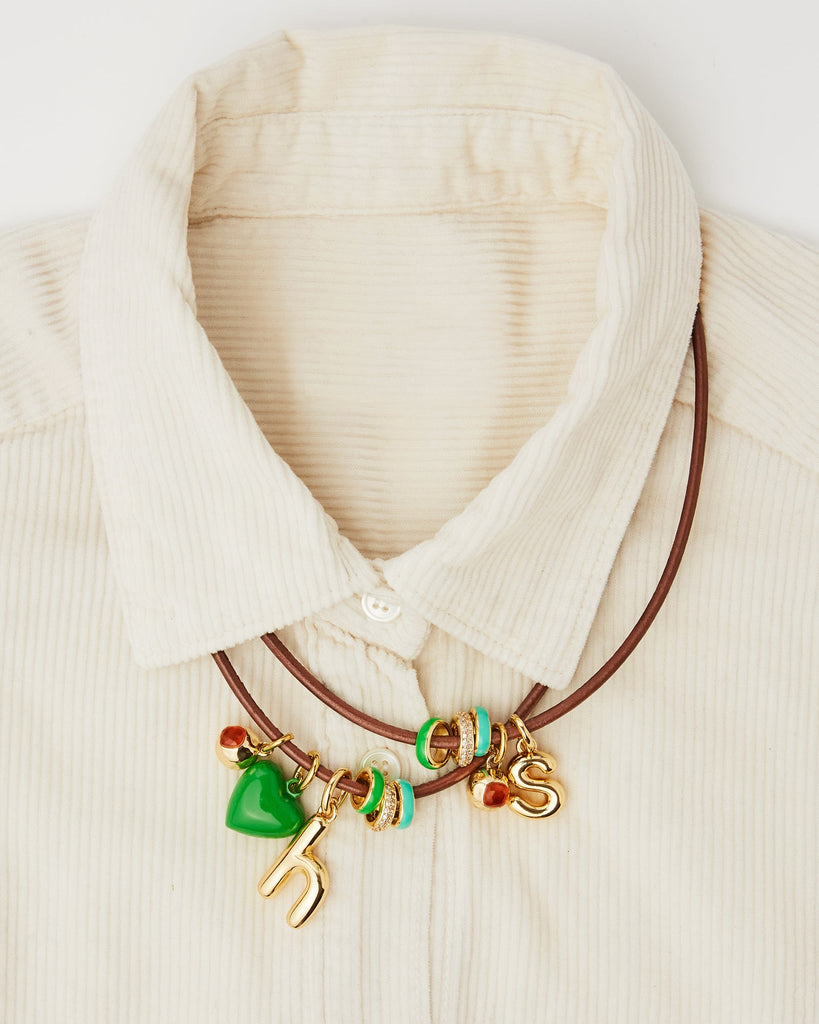The Leather Charm Necklace