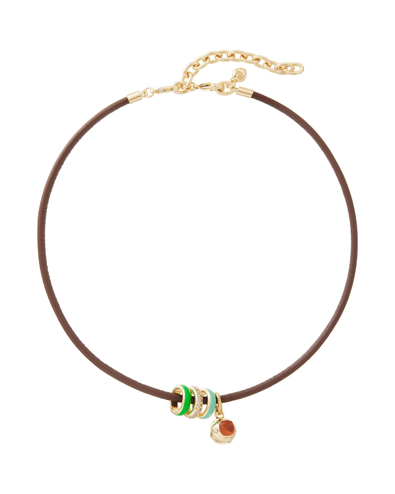 The Leather Charm Necklace