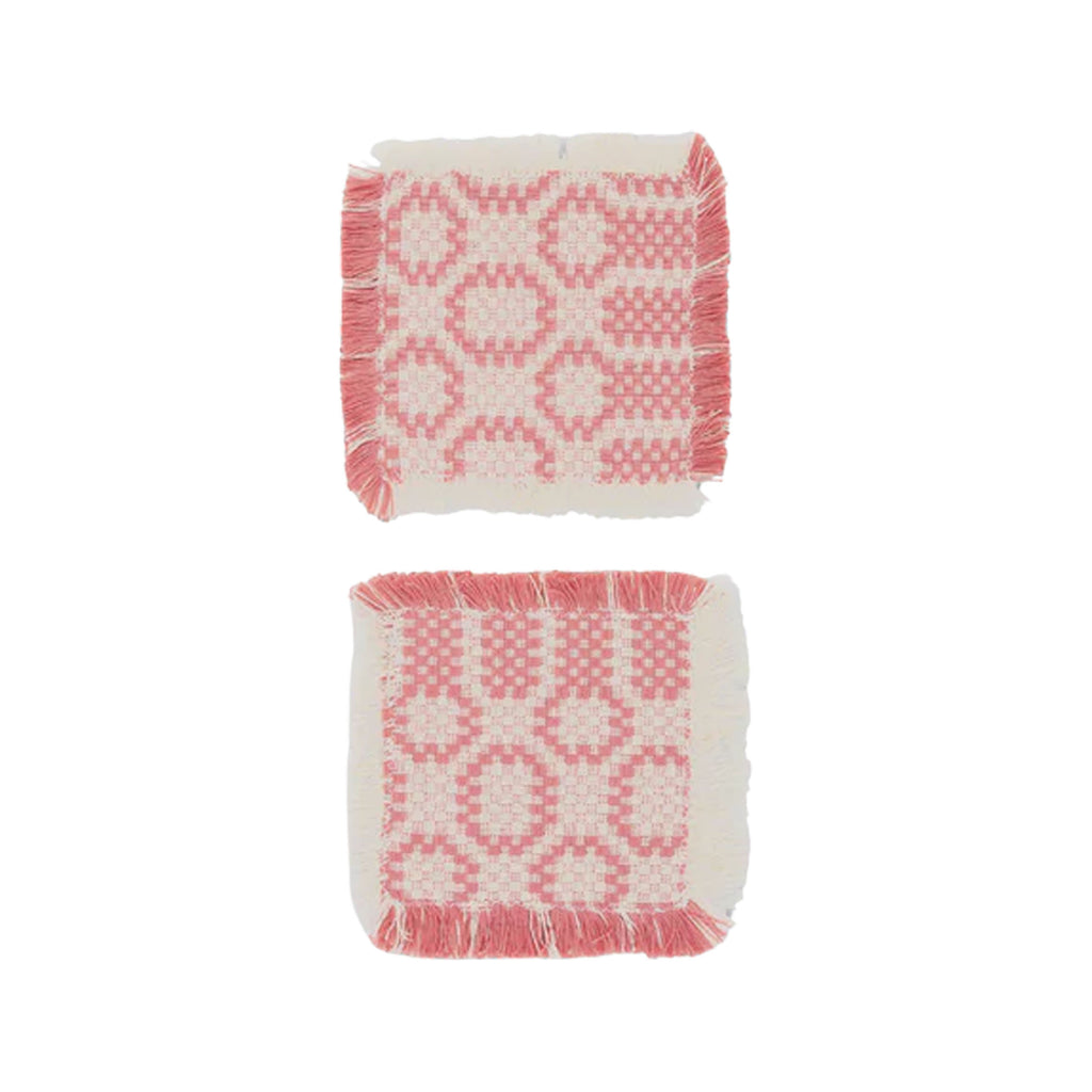 Lecce Coasters in Pink, Set of 2