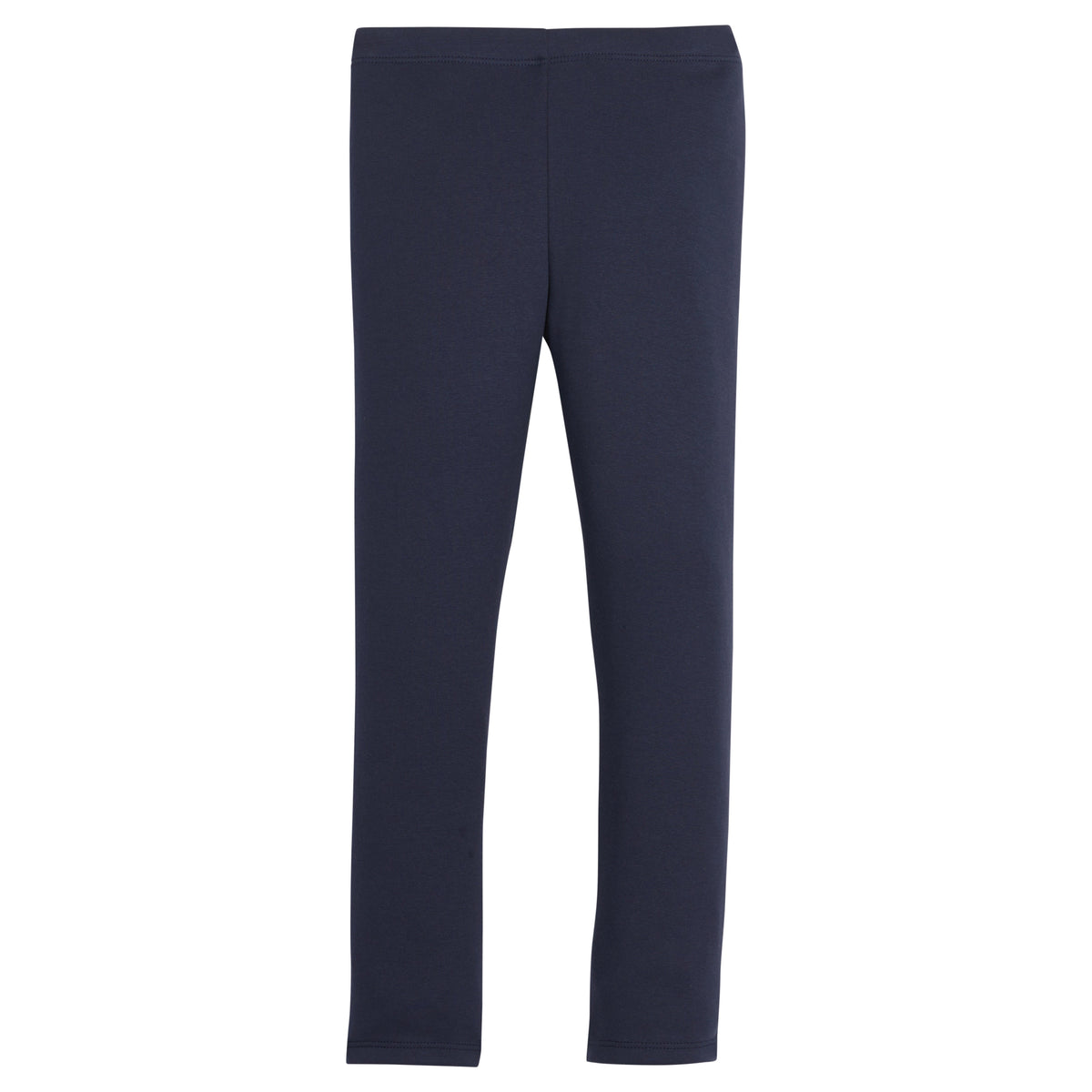little english classic childrens clothing, stretchy navy legging for little girl