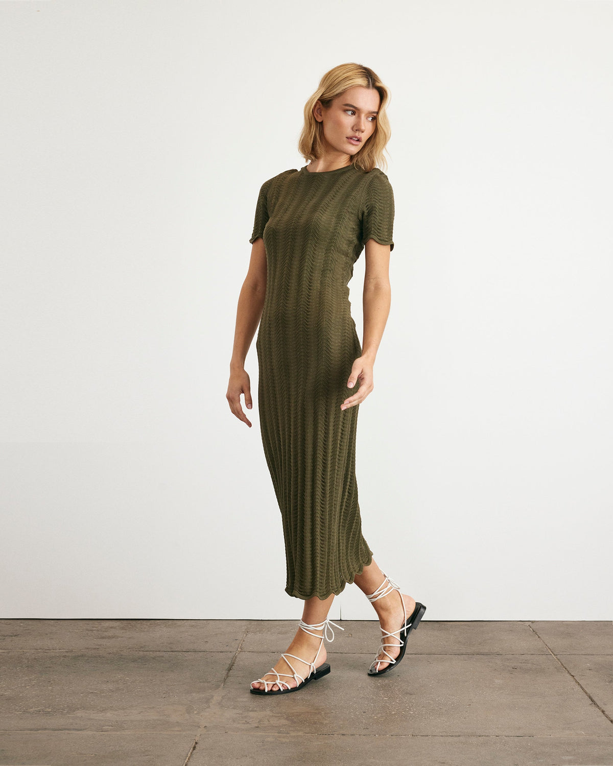 Leighton Dress in Fern