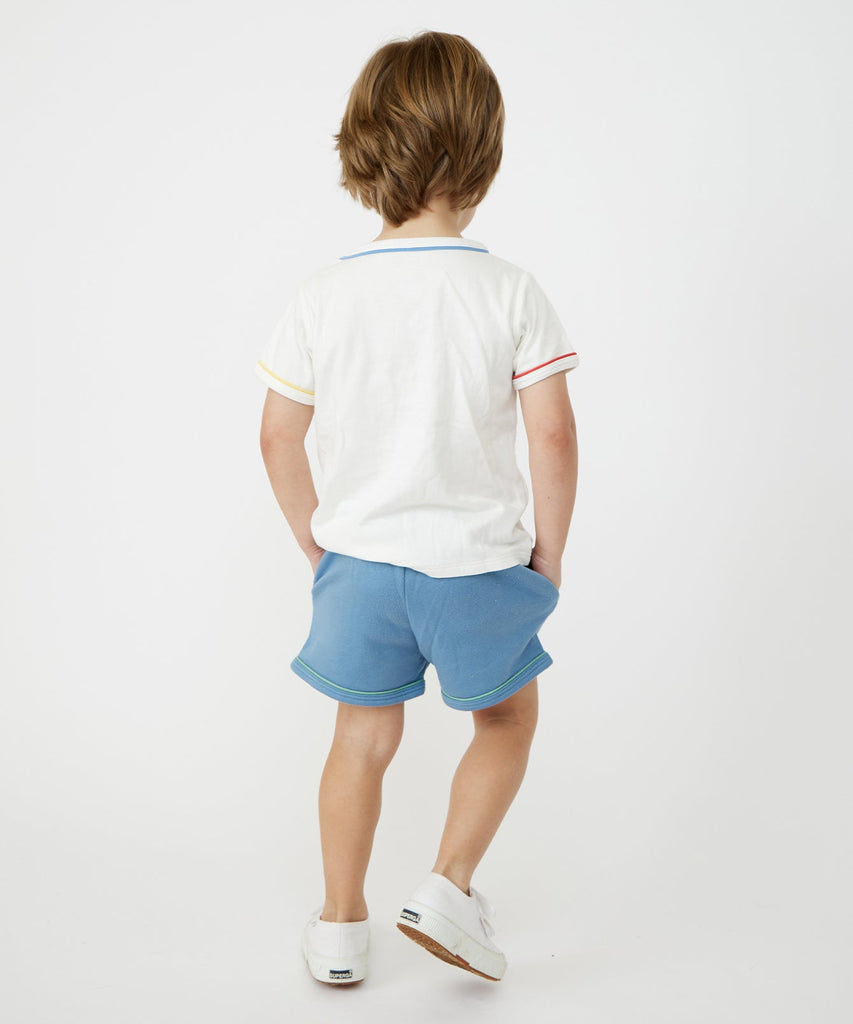 Bailey Baby Short in Dusty Blue