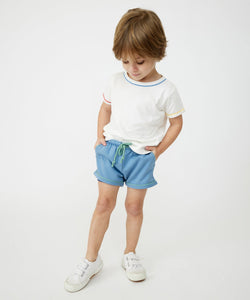 Bailey Baby Short in Dusty Blue