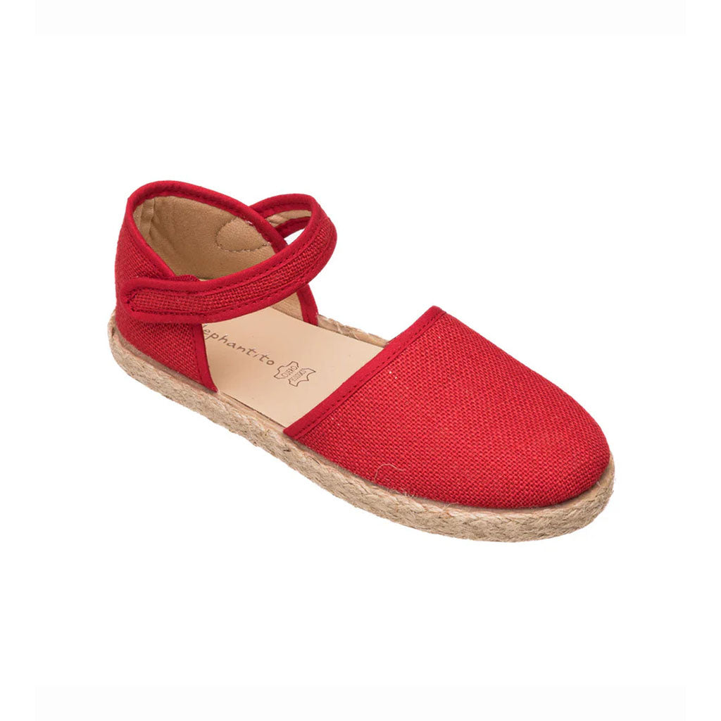 Linen Classic Espadrille Red