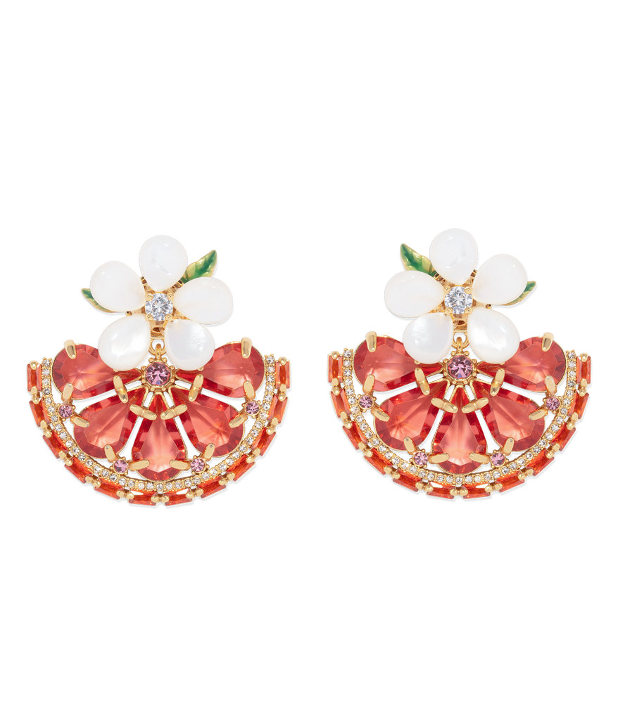 "Spritz Please" Orange Slice Earrings
