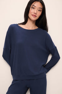 Softest Sweats Pullover In Navy