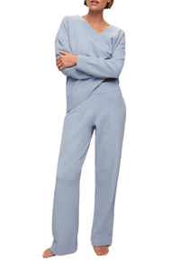 Recycled Boucle Pant In Wedgewood Blue