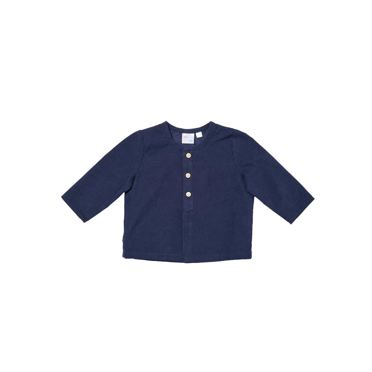 Lupo Baby Shirt in Navy Corduroy