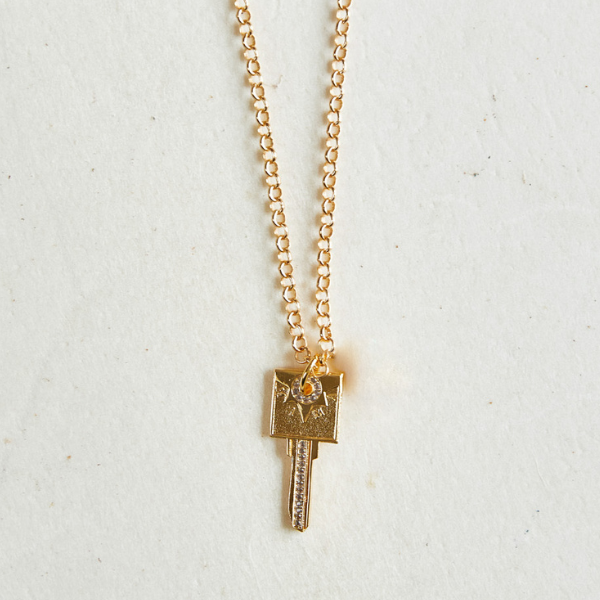 MAMA Compass Key Necklace