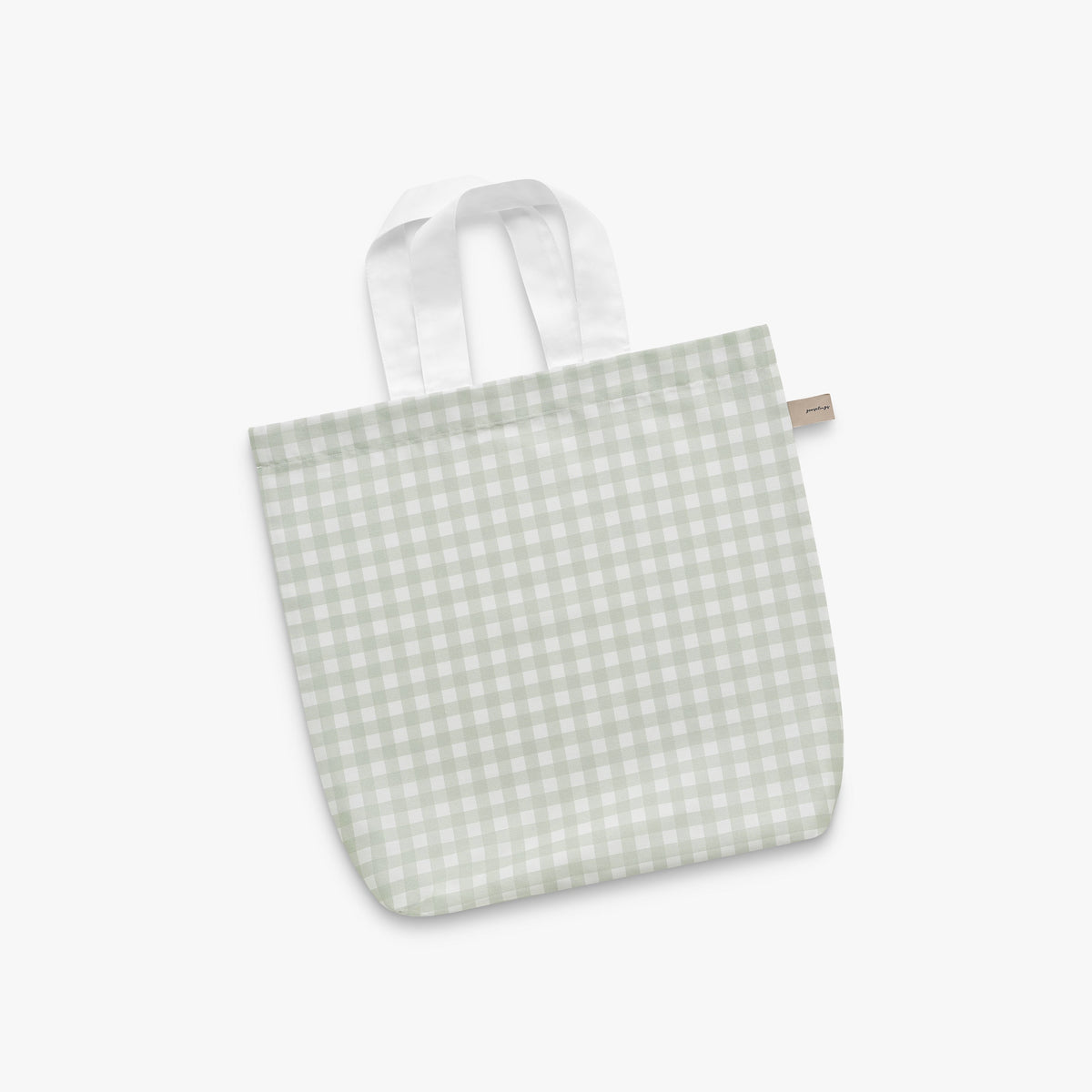 Picnic Gingham Tote Bag in Green