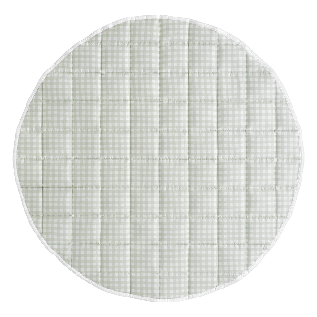 Picnic Gingham Play Mat in Green