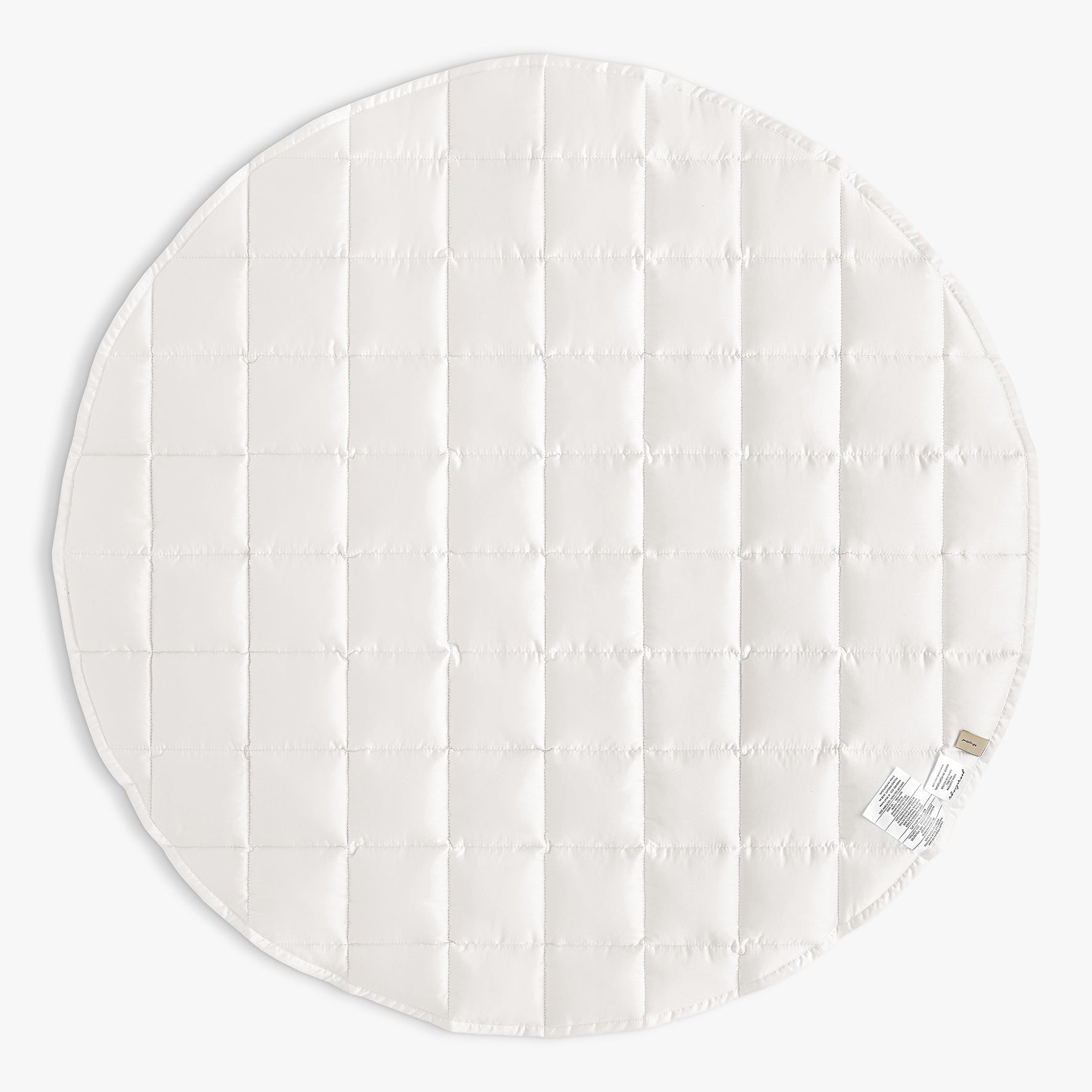 Dreaming of Paradise Play Mat backside in solid Ivory