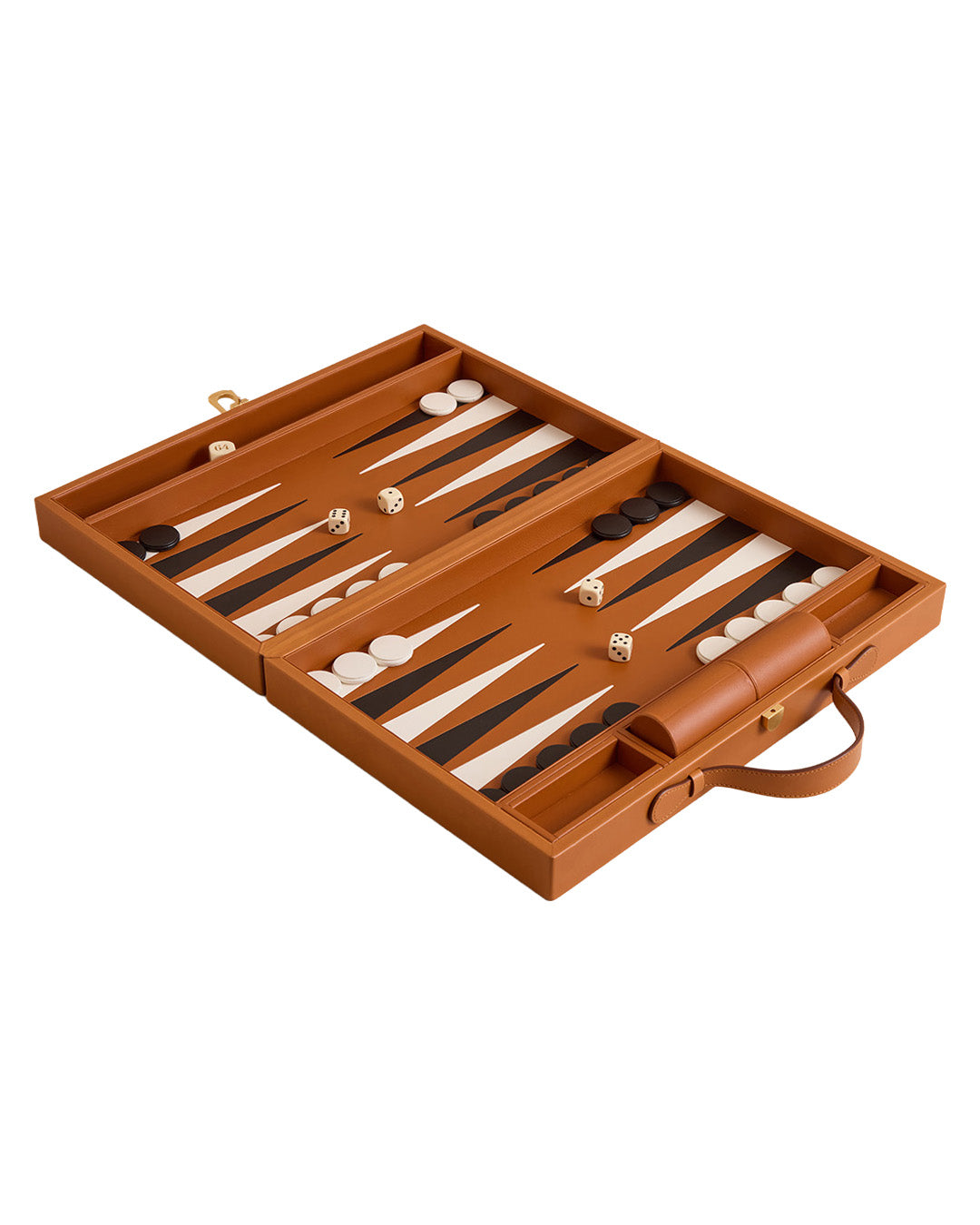 Rear Window Backgammon in Vacchetta Luggage